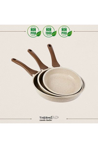 3-Piece Pan Set Mink - 20 Cm 24 Cm 28 Cm