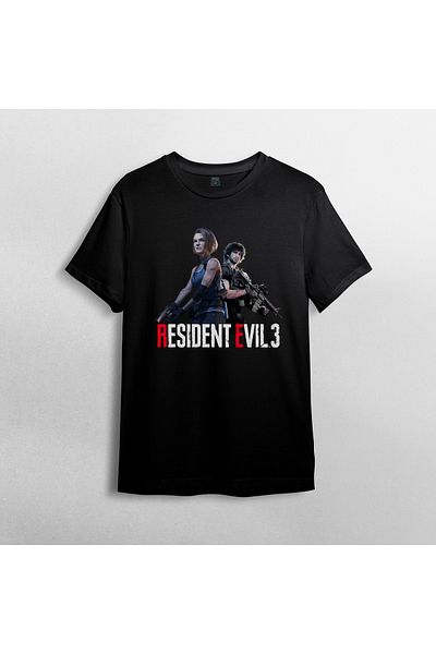Pixxa Resident Evil 3 - Μπλουζάκι από 100% βαμβακερό λαιμόκοψη Μοντέλο 1