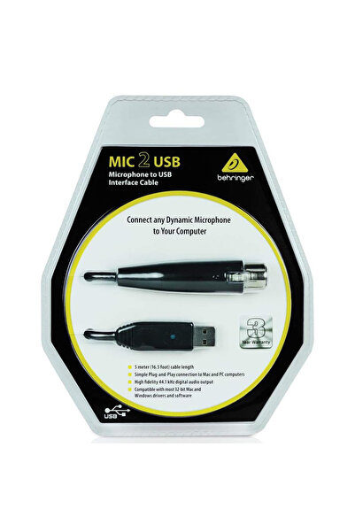 Behringer MIC 2 USB Mikrofon Kablosu