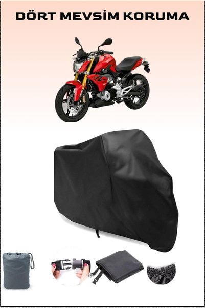 Breen قماش دراجة نارية أسود متوافق مع Bmw G 310 R، غطاء المحرك