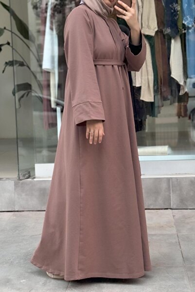 ANDE Abaya Kol Sweat/Ferace- Koyu vizon