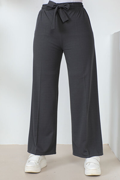 İmajButik Smoked High Waist Loose Leg Pants