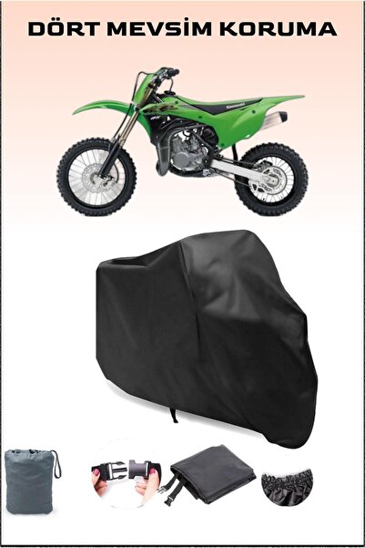 Breen قماش القنب للدراجات النارية المتوافق مع Kawasaki Kx 85 باللون الأسود، غ...