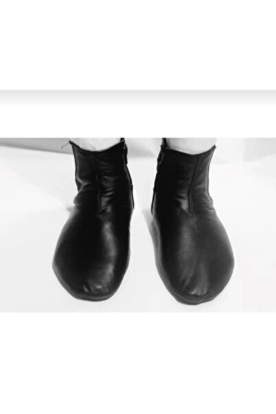 Özkan Ayakkabı HAKİKİ DERİ MEST KADIN VE ERKEK LASTİKLİ FERMUARLI ASTARLI ABDEST ÇORAP MEST