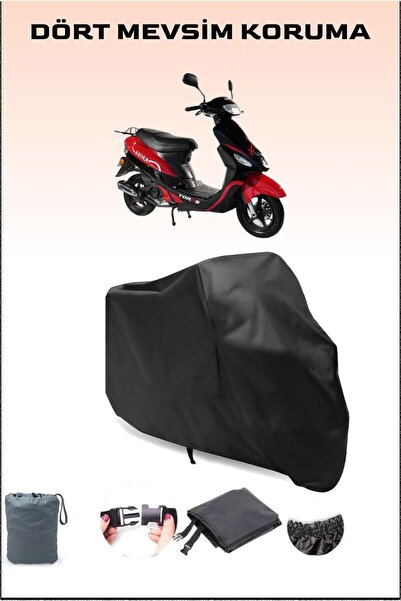 Breen Black Arora Ar 50-10 Toros Compatible Motorcycle Tarpaulin, Motor Cover