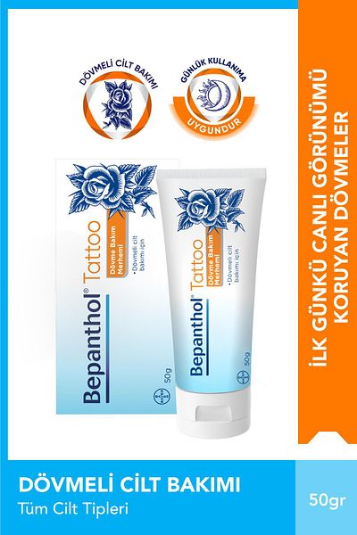 Bepanthol Tattoo Tattoo Care Ointment 50 Gr