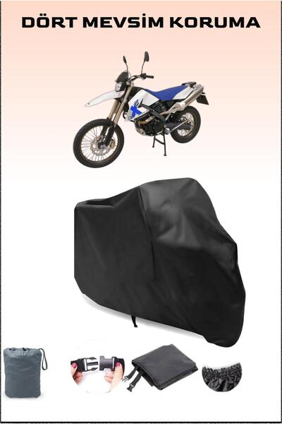 Breen Black Bmw g 650 X Challenge Compatible Motorcycle Tarpaulin, Engine Cover