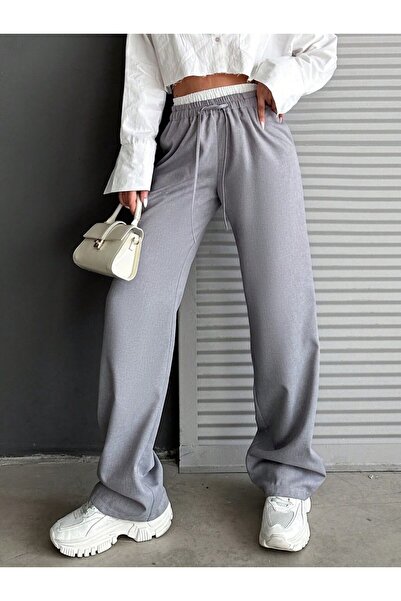 Mondoverde ÇİFT BEL BANDLI KETEN PANTOLON