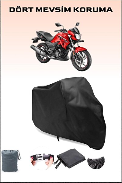 Breen Black Hero Hunk 200R Compatible Motorcycle Tarpaulin, Engine Cover