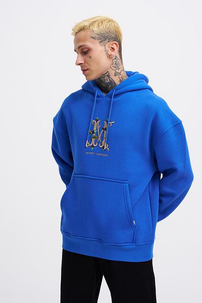 Machinist Ανδρικό φούτερ Saks Oversize με κεντημένη κουκούλα