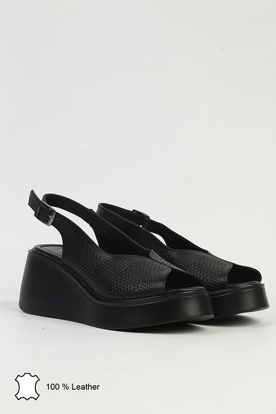 Pierre Cardin Черни дамски кожени обувки на висок ток PCK-5045