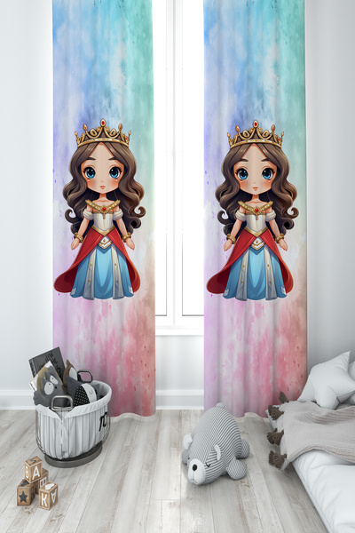 BAMBAŞKA MODA MEKTA HOME غرفة الأطفال والرضع ستارة خلفية منقوشة بجناحين للأمي...