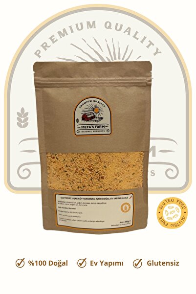 MEFAS FARM Glutensiz Uşak Köy Tarhanası %100 Doğal Ev Yapımı - 200 Gr. Acılı ...