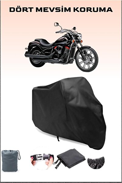 Breen قماش القنب للدراجات النارية المتوافق مع Kawasaki Vn 900 باللون الأسود، ...
