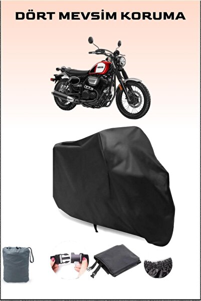 Breen Black Yamaha Scr950 Compatible Motorcycle Tarpaulin, Engine Cover