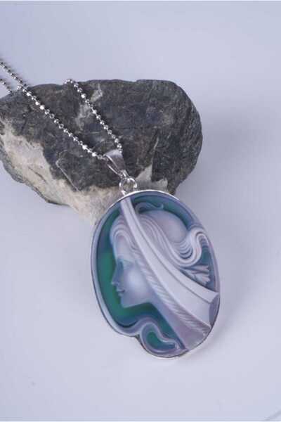 Aksesuaring Cameo Gümüş Kolye