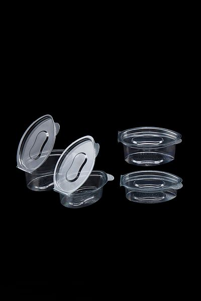 TiriStore Sauce Container with Clear Lid - 20 Cc, 100 Pcs, Leak Proof