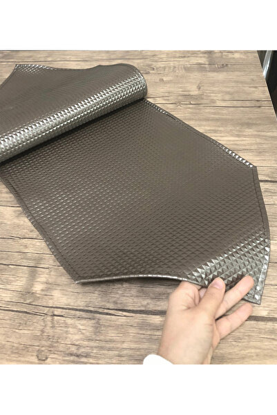 turkanlarhome Runner Decorativ din Piele Bronz - 115x33 Cm