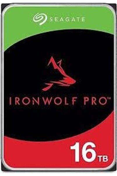 Seagate 3.5" 16TB IRONWOLF PRO ST16000NT001 7200 RPM 256MB SATA-3 NAS Diski