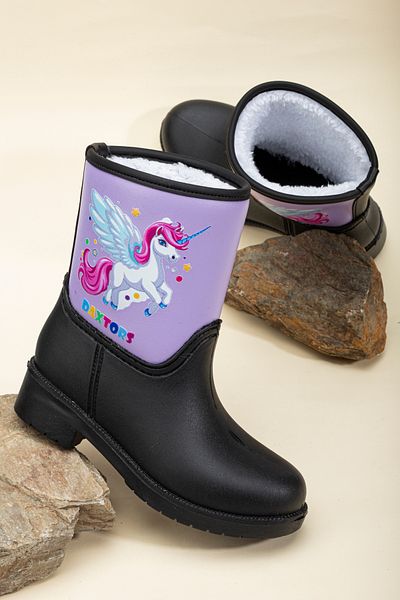 Daxtors Guaranteed Princess Water and Cold Proof Girls' Snow Boots and Boots