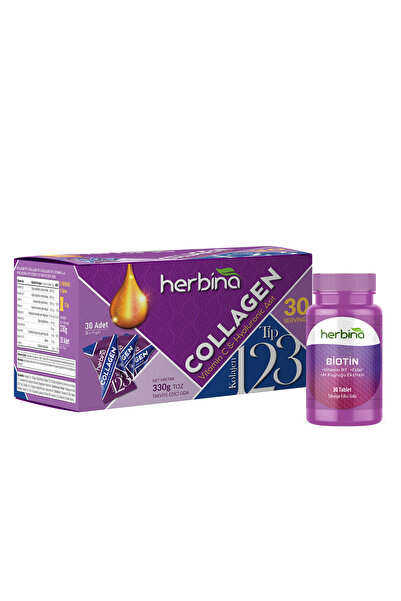 Herbina Tip 1 2 3 Kollajen Karışımı Kivi Aromalı Paket