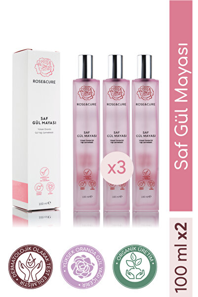Rose and Cure Saf Gül Mayası 100 ml X 3