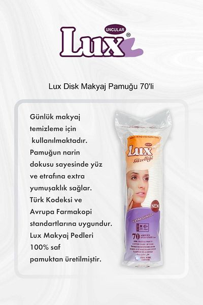 LUX 70's Rosie Cotton Disc Makeup Cotton - Buy 5 Get 4