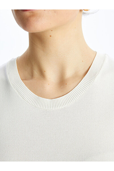 LC Waikiki Damen-Strickpullover mit Rundhalsausschnitt