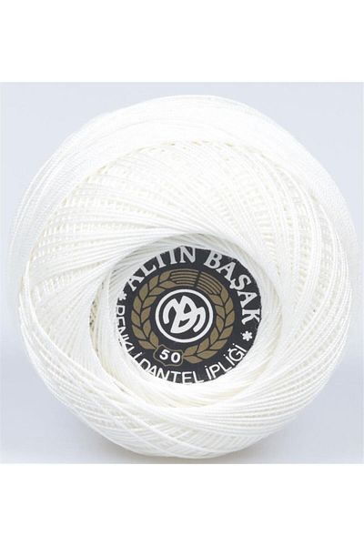 Altınbaşak Cream Colored Lace Yarn - No:50 (20 Gr)