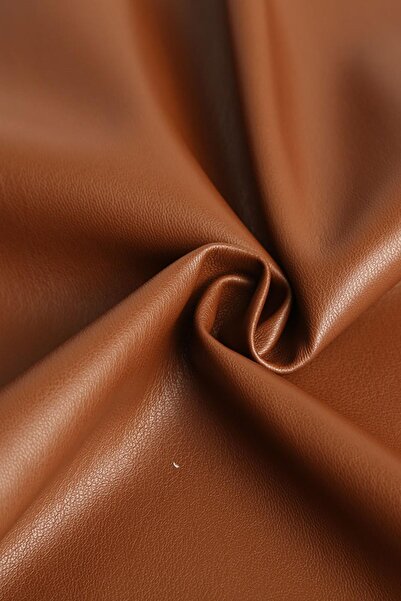Kumaş Deposu Țesătură groasă și elastică din piele artificială maro