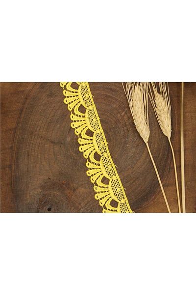 Gül Yellow Guipure 1111 - 9 Mt