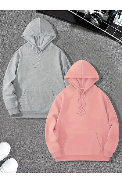 Karatopak Pachet de 2 hanorace unisex oversize cu glugă