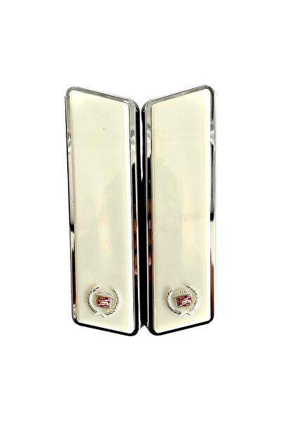 KAPOTO حامل صحف كاديلاك لعلامات المركبات، مصباح عمود أبيض كهرماني