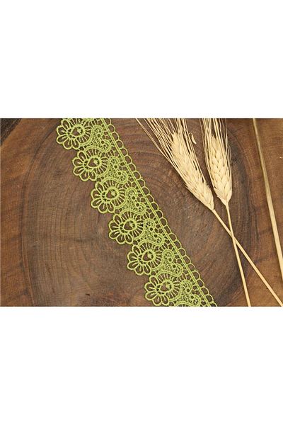 Gül Green Guipure 1185 - 9 Mt