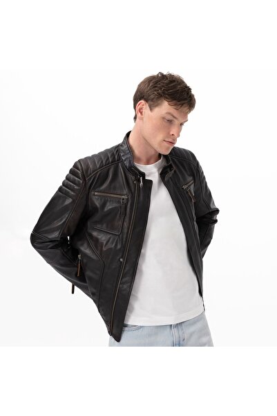 Desa Nancy Vintage Erkek Deri Mont