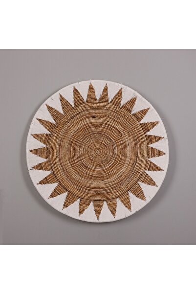 Mylamp Milet 93 x16 cm Çap- Doğal Abaka Duvar Tabağı
