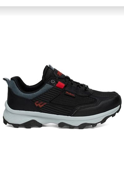 Wickers Water and Cold Resistant Black-Red Color Men's Outdoor Sports Shoes