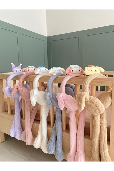 Ma Baby Children's Plush Figured Movable Headset with Movable Ears