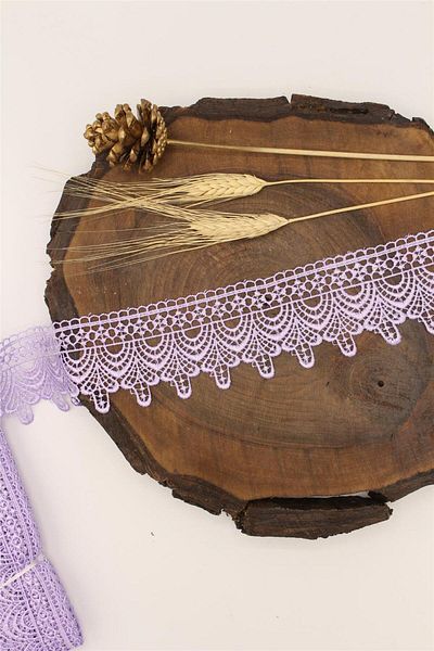 Gül Lilac Guipure 1259 - 9 Mt