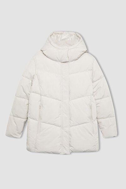 DeFacto Women's Coat A1553Ax Stone