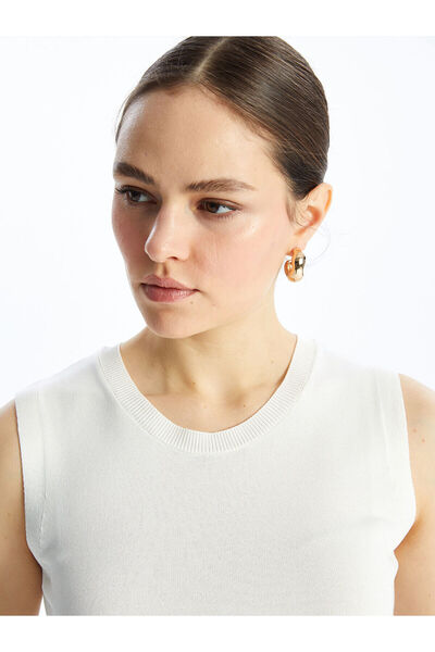 LC Waikiki Damen-Strickpullover mit Rundhalsausschnitt