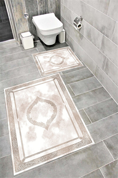 Bordo Halı Декоративна постелка за баня с водопоглъщаща мека, неплъзгаща се о...