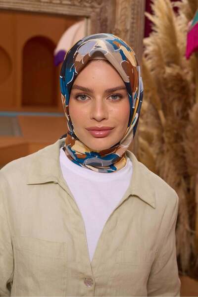 İpekhan Marrakech Collection Soft Scarf 1209 - 11 Denim Blue