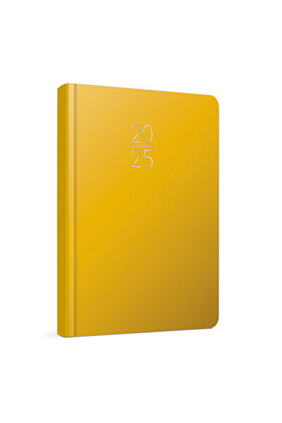 Gıpta Thread Stitched Hard Cover 2025 Weekly Cream Agenda 20X28 Yellow 122-Eck