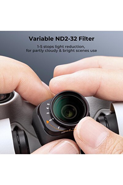 K&F CONCEPT Dji Mini 3 Pro Ve Mini 3 İçin Değişken Nd Filtre Seti (nd2-nd32 + Nd32-nd512Uyumlu