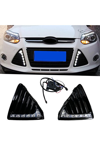 shop Ford Focus Gündüz Led Takım (Piano Black) 2011-2014