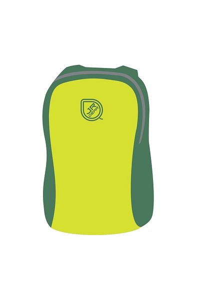 Jr Gear Φορητό σακίδιο πλάτης 30d 70d-πράσινο-κίτρινο