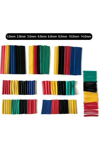 CMT 164 Pieces Set Heat Shrink Tubing Cable Protector Sleeve