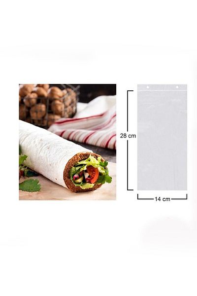 TiriStore 14X28 cm 500 Pieces Transparent Hanging Version Bag
