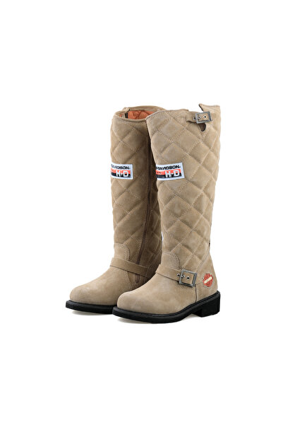 Harley Davidson Laconia Hi 646 Kadın Günlük Çizme 025G100074-CROSTA-SUET Krem